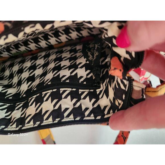 Vera Bradley Bag Womens Rhapsody Red‎ Crossbody Floral Quilted Adjustable Boho - Picture 4 of 10